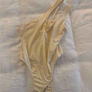 WeWoreWhat Cream Bodysuit